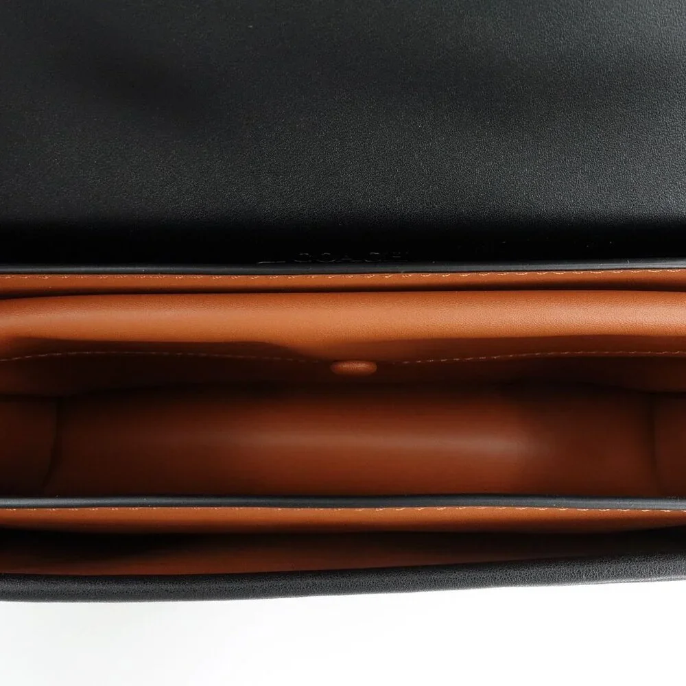 Coach Bandit Signature Shoulder Bag Cocoa Black OS